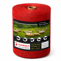 Мотузка (шнур) для електропастуха Cowboy RED